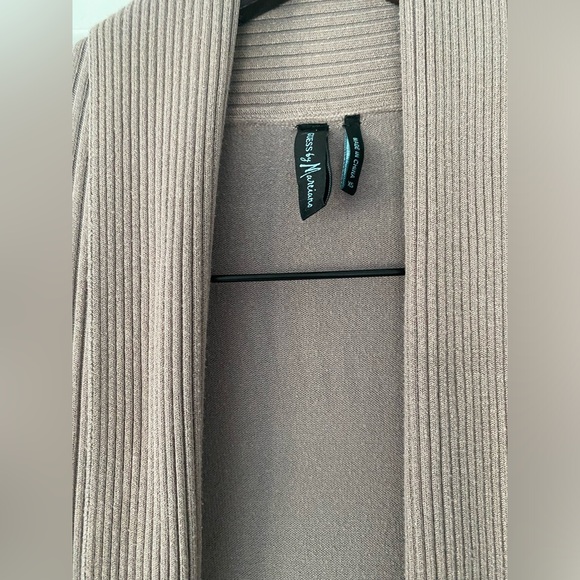Marciano Beige/Tan Open Front Long Cardigan - Size XS - Picture 5 of 7